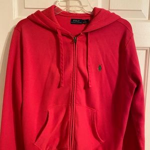 Polo Ralph Lauren hooded zip front sweatshirt